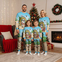 Personalized Hawaii Golf Christmas Pajama Set Mele Kalikimaka Funny Golfer Santa - Wonder Print Shop