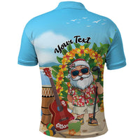 Personalized Hawaii Golf Christmas Polo Shirt Mele Kalikimaka Funny Golfer Santa - Wonder Print Shop
