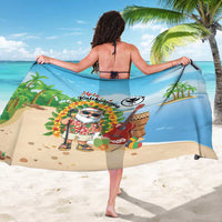 Hawaii Golf Christmas Sarong Mele Kalikimaka Funny Golfer Santa - Wonder Print Shop