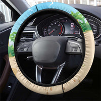 Hawaii Golf Christmas Steering Wheel Cover Mele Kalikimaka Funny Golfer Santa - Wonder Print Shop