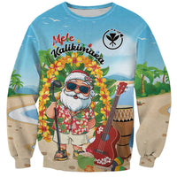 Personalized Hawaii Golf Christmas Sweatshirt Mele Kalikimaka Funny Golfer Santa - Wonder Print Shop