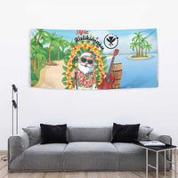 Hawaii Golf Christmas Tapestry Mele Kalikimaka Funny Golfer Santa - Wonder Print Shop