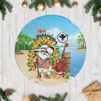 Hawaii Golf Christmas Tree Skirt Mele Kalikimaka Funny Golfer Santa - Wonder Print Shop
