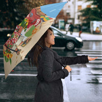 Hawaii Golf Christmas Umbrella Mele Kalikimaka Funny Golfer Santa - Wonder Print Shop