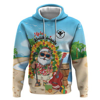 Personalized Hawaii Golf Christmas Zip Hoodie Mele Kalikimaka Funny Golfer Santa - Wonder Print Shop