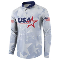 Custom USA Soccer Team 2026 Button Sweatshirt One Nation One Team - Wonder Print Shop