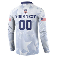 Custom USA Soccer Team 2026 Button Sweatshirt One Nation One Team - Wonder Print Shop