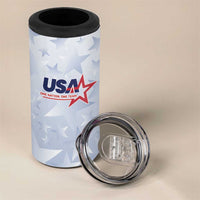 Custom USA Soccer Team 2026 4 in 1 Can Cooler Tumbler One Nation One Team - Wonder Print Shop