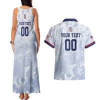 Custom USA Soccer Team 2026 Couples Matching Tank Maxi Dress and Hawaiian Shirt One Nation One Team - Wonder Print Shop