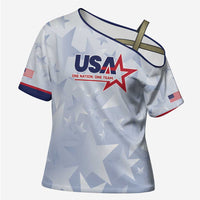 Custom USA Soccer Team 2026 Cross Shoulder Shirt One Nation One Team - Wonder Print Shop