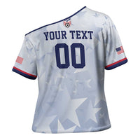 Custom USA Soccer Team 2026 Cross Shoulder Shirt One Nation One Team - Wonder Print Shop