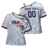 Custom USA Soccer Team 2026 Cross Shoulder Shirt One Nation One Team - Wonder Print Shop