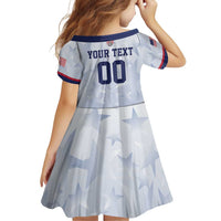 Custom USA Soccer Team 2026 Family Matching Long Sleeve Bodycon Dress and Hawaiian Shirt One Nation One Team - Wonder Print Shop