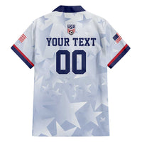 Custom USA Soccer Team 2026 Family Matching Long Sleeve Bodycon Dress and Hawaiian Shirt One Nation One Team - Wonder Print Shop
