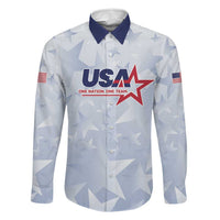 Custom USA Soccer Team 2026 Family Matching Long Sleeve Bodycon Dress and Hawaiian Shirt One Nation One Team - Wonder Print Shop