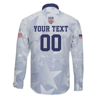 Custom USA Soccer Team 2026 Family Matching Long Sleeve Bodycon Dress and Hawaiian Shirt One Nation One Team - Wonder Print Shop