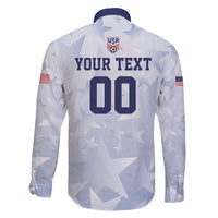 Custom USA Soccer Team 2026 Family Matching Long Sleeve Bodycon Dress and Hawaiian Shirt One Nation One Team - Wonder Print Shop