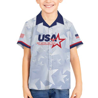 Custom USA Soccer Team 2026 Family Matching Long Sleeve Bodycon Dress and Hawaiian Shirt One Nation One Team - Wonder Print Shop