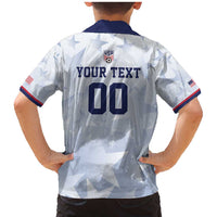 Custom USA Soccer Team 2026 Family Matching Mermaid Dress and Hawaiian Shirt One Nation One Team - Wonder Print Shop