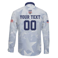 Custom USA Soccer Team 2026 Family Matching Mermaid Dress and Hawaiian Shirt One Nation One Team - Wonder Print Shop