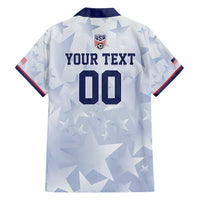 Custom USA Soccer Team 2026 Family Matching Off Shoulder Short Dress and Hawaiian Shirt One Nation One Team - Wonder Print Shop