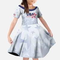 Custom USA Soccer Team 2026 Family Matching Summer Maxi Dress and Hawaiian Shirt One Nation One Team - Wonder Print Shop