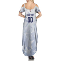 Custom USA Soccer Team 2026 Family Matching Summer Maxi Dress and Hawaiian Shirt One Nation One Team - Wonder Print Shop