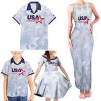 Custom USA Soccer Team 2026 Family Matching Tank Maxi Dress and Hawaiian Shirt One Nation One Team - Wonder Print Shop