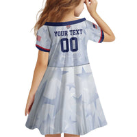 Custom USA Soccer Team 2026 Kid Short Sleeve Dress One Nation One Team - Wonder Print Shop