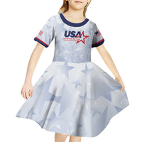 Custom USA Soccer Team 2026 Kid Short Sleeve Dress One Nation One Team - Wonder Print Shop