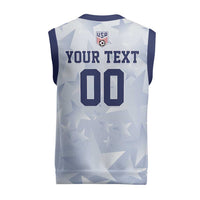 USA Soccer Team 2026 Christmas Knitted V-Neck Vest One Nation One Team - Wonder Print Shop