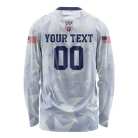 Custom USA Soccer Team 2026 Long Sleeve Shirt One Nation One Team - Wonder Print Shop