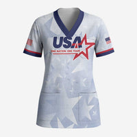 Custom USA Soccer Team 2026 Scrub Top One Nation One Team - Wonder Print Shop