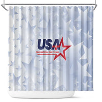 USA Soccer Team 2026 Shower Curtain One Nation One Team - Wonder Print Shop