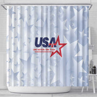 USA Soccer Team 2026 Shower Curtain One Nation One Team - Wonder Print Shop