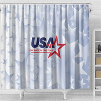 USA Soccer Team 2026 Shower Curtain One Nation One Team - Wonder Print Shop