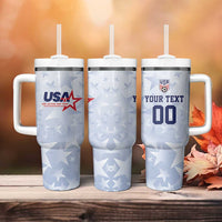 Custom USA Soccer Team 2026 Tumbler With Handle One Nation One Team - Wonder Print Shop