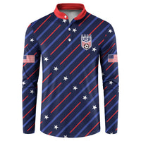 Custom Soccer USA 2026 Button Sweatshirt Stronger Together We Are One Nation - Wonder Print Shop