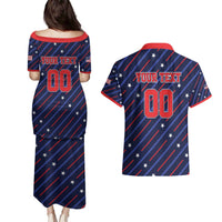 Custom Soccer USA 2026 Couples Matching Puletasi and Hawaiian Shirt Stronger Together We Are One Nation - Wonder Print Shop