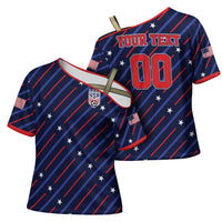 Custom Soccer USA 2026 Cross Shoulder Shirt Stronger Together We Are One Nation - Wonder Print Shop