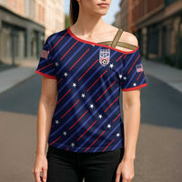 Custom Soccer USA 2026 Cross Shoulder Shirt Stronger Together We Are One Nation - Wonder Print Shop