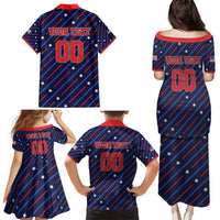 Custom Soccer USA 2026 Family Matching Puletasi and Hawaiian Shirt Stronger Together We Are One Nation - Wonder Print Shop
