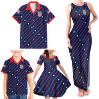 Custom Soccer USA 2026 Family Matching Tank Maxi Dress and Hawaiian Shirt Stronger Together We Are One Nation - Wonder Print Shop