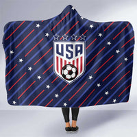 Soccer USA 2026 Hooded Blanket Stronger Together We Are One Nation - Wonder Print Shop