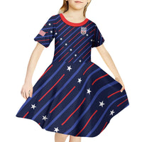 Custom Soccer USA 2026 Kid Short Sleeve Dress Stronger Together We Are One Nation - Wonder Print Shop