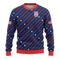 Soccer USA 2026 Ugly Christmas Sweater Stronger Together We Are One Nation - Wonder Print Shop