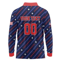 Custom Soccer USA 2026 Long Sleeve Polo Shirt Stronger Together We Are One Nation - Wonder Print Shop