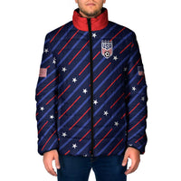 Custom Soccer USA 2026 Padded Jacket Stronger Together We Are One Nation - Wonder Print Shop