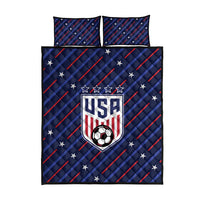 Soccer USA 2026 Quilt Bed Set Stronger Together We Are One Nation - Wonder Print Shop