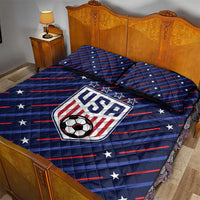 Soccer USA 2026 Quilt Bed Set Stronger Together We Are One Nation - Wonder Print Shop
